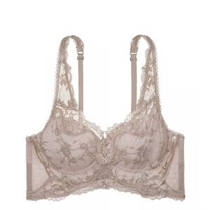 Victoria’s‎ Secret Dream Angels Lace & Dot Mesh Long Line Bra